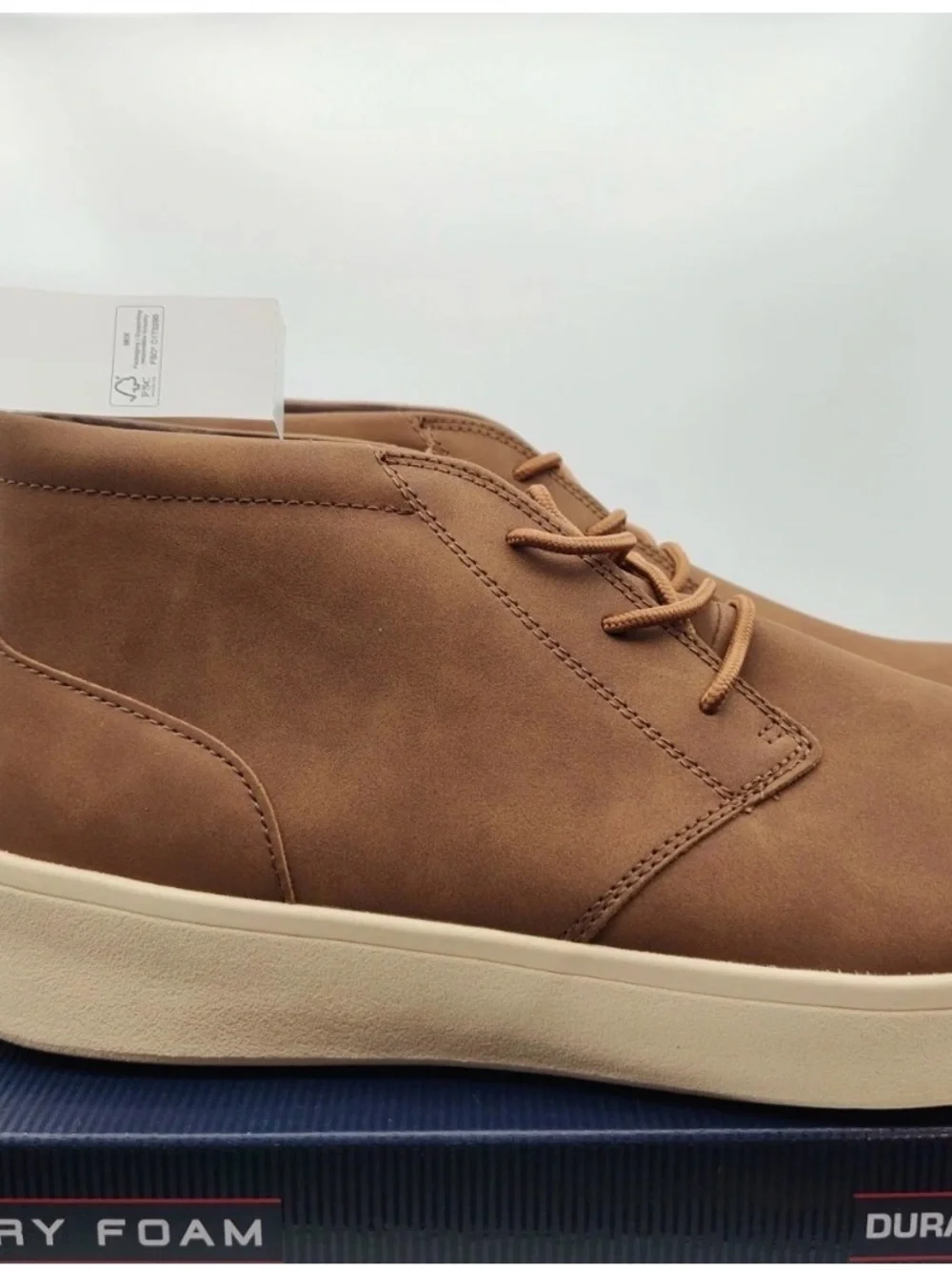 Izod Shoe Box with Bold Branding in Navy and Brown size men’s 8